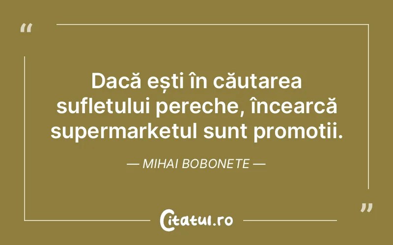 Dacă ești în căutarea sufletului pereche, înc...